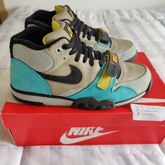 2006 Nike air trainer 1 mid SB "bamboo" size us10 - Picture 1 of 8